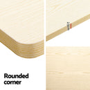 Motorised Standing Desk – Dual Motor, White Oak Look 120cm