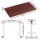 Motorised Standing Desk – Dual Motor, Walnut Look 120cm