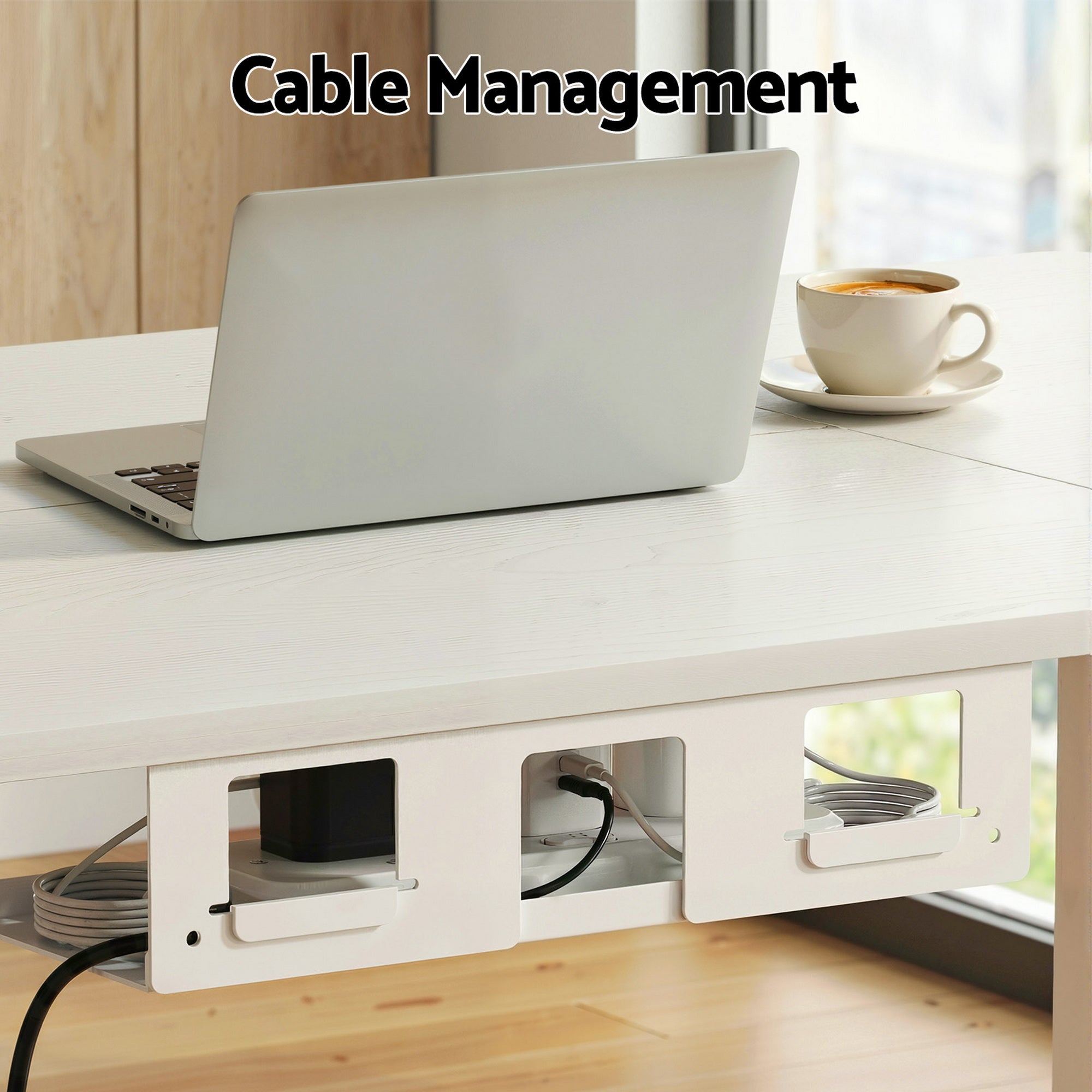 Alderon Electric Sit Stand Desk – White – 140cm