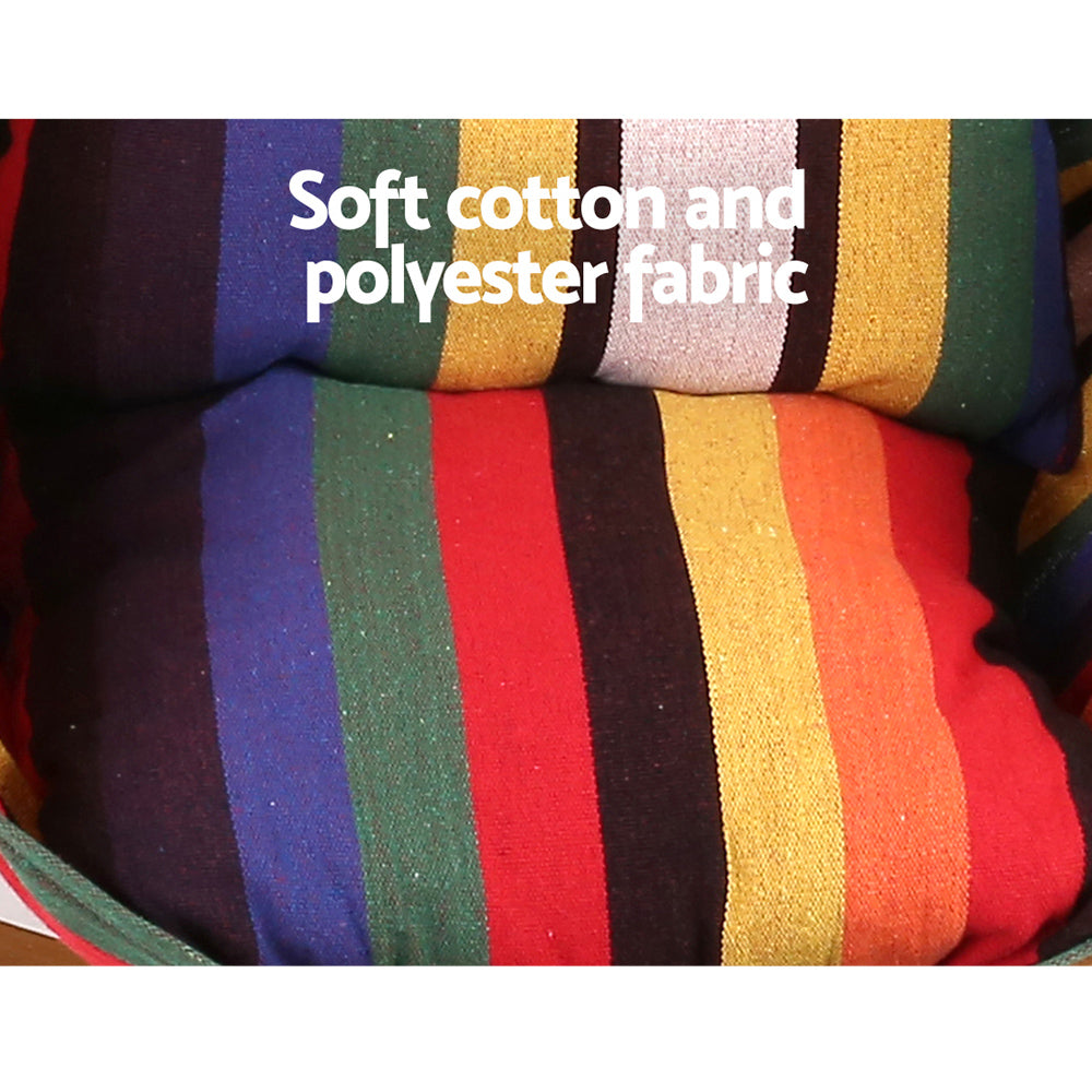 Timber Hammock Chair with Stand – Multi – 160 cm