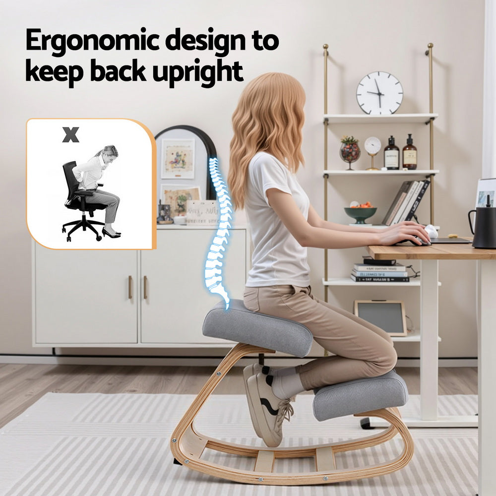Kallon Kneeling Ergonomic Chair – Grey – Standard