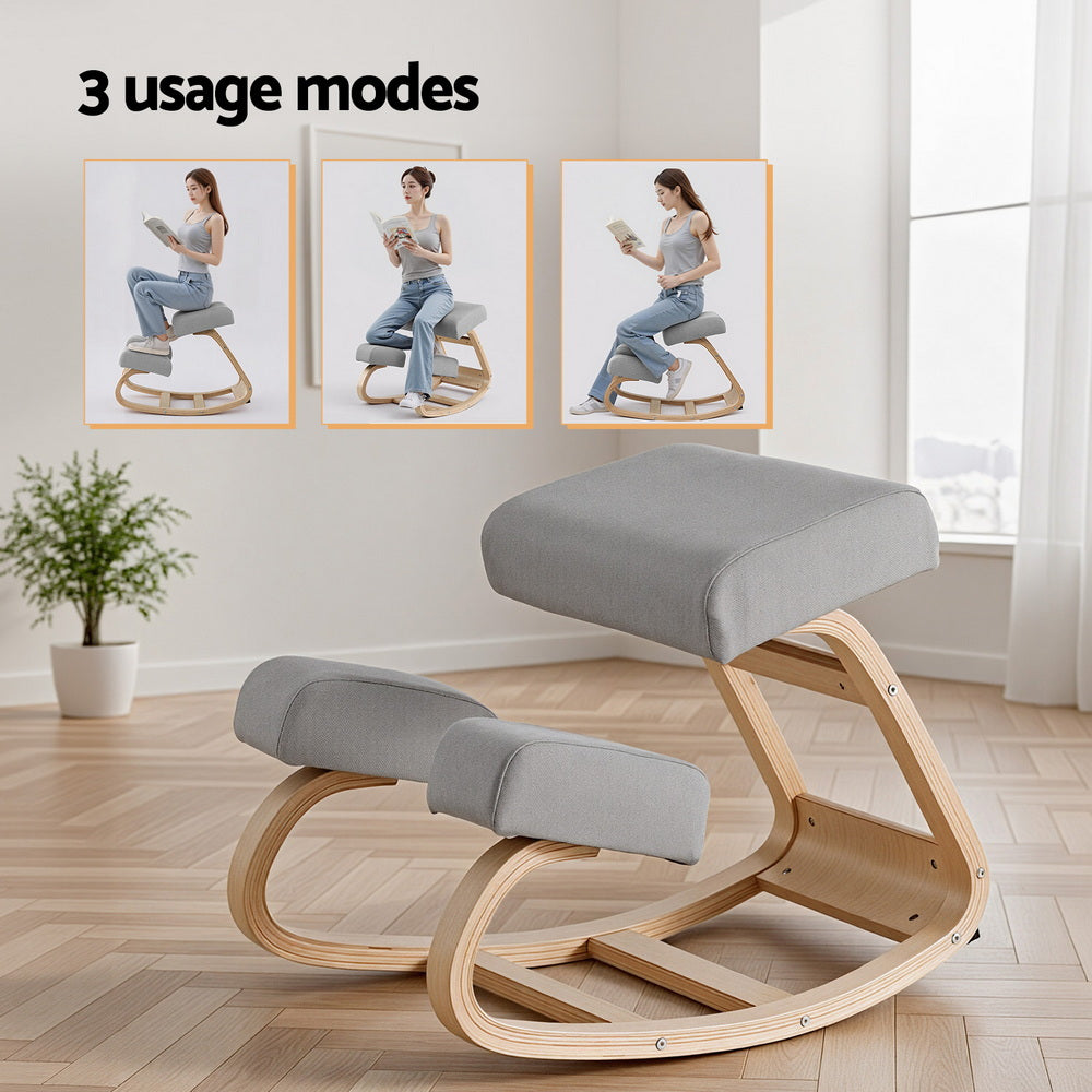 Kallon Kneeling Ergonomic Chair – Grey – Standard