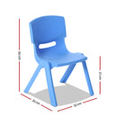 Kids Plastic Activity Study Chair Set - Set of 4