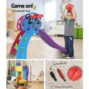 Kids Slide Set with Basketball Hoop - Blue