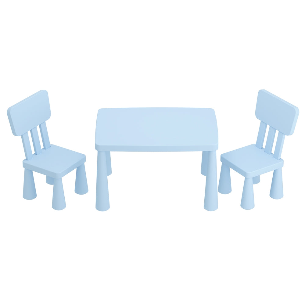 Linden Kids Table & Chairs Set – Blue – Set of 2 Chairs
