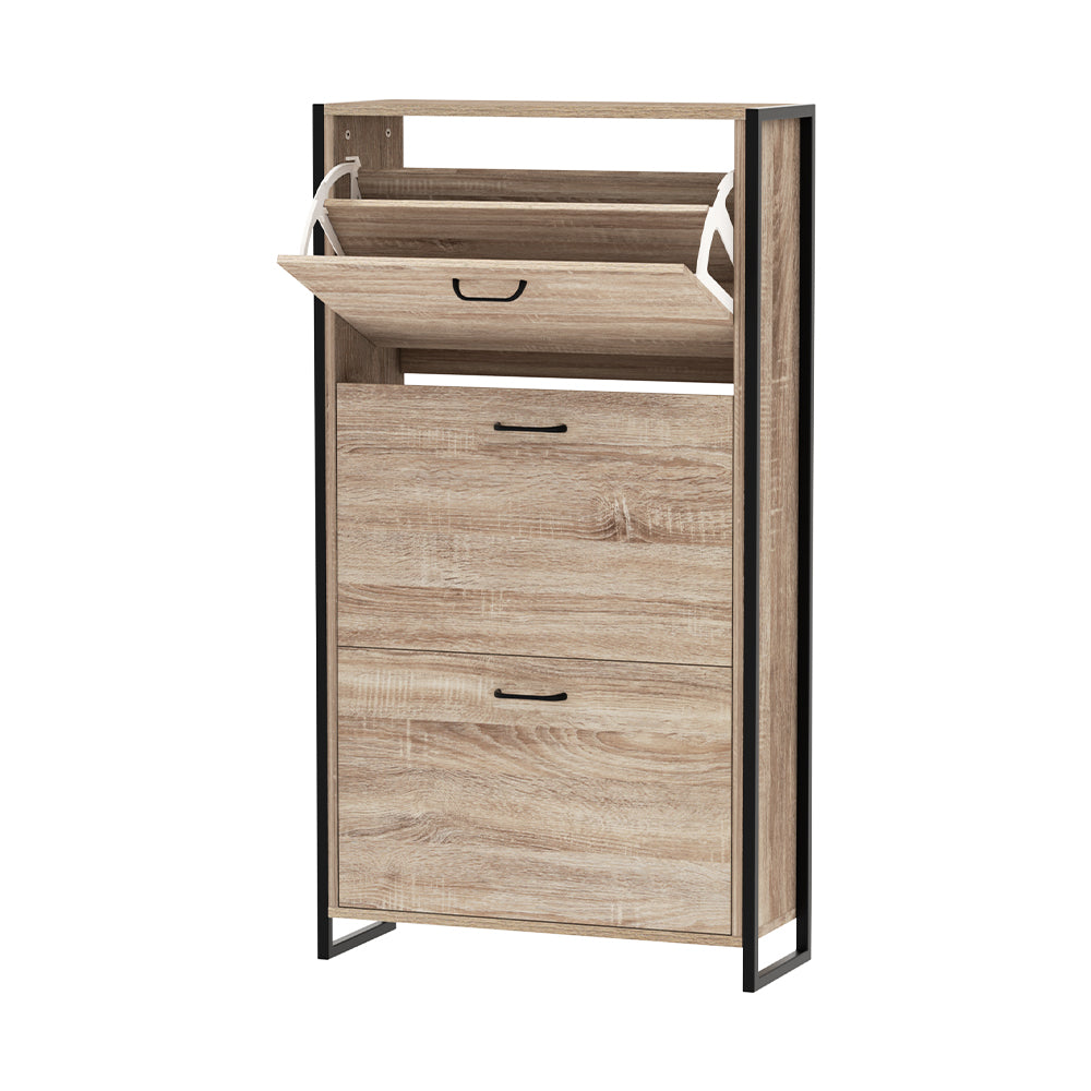 Serano Adjustable Shoe Storage Cabinet – Wood