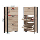 Adjustable Shoe Rack Cabinet – Holds up to 24 Pairs