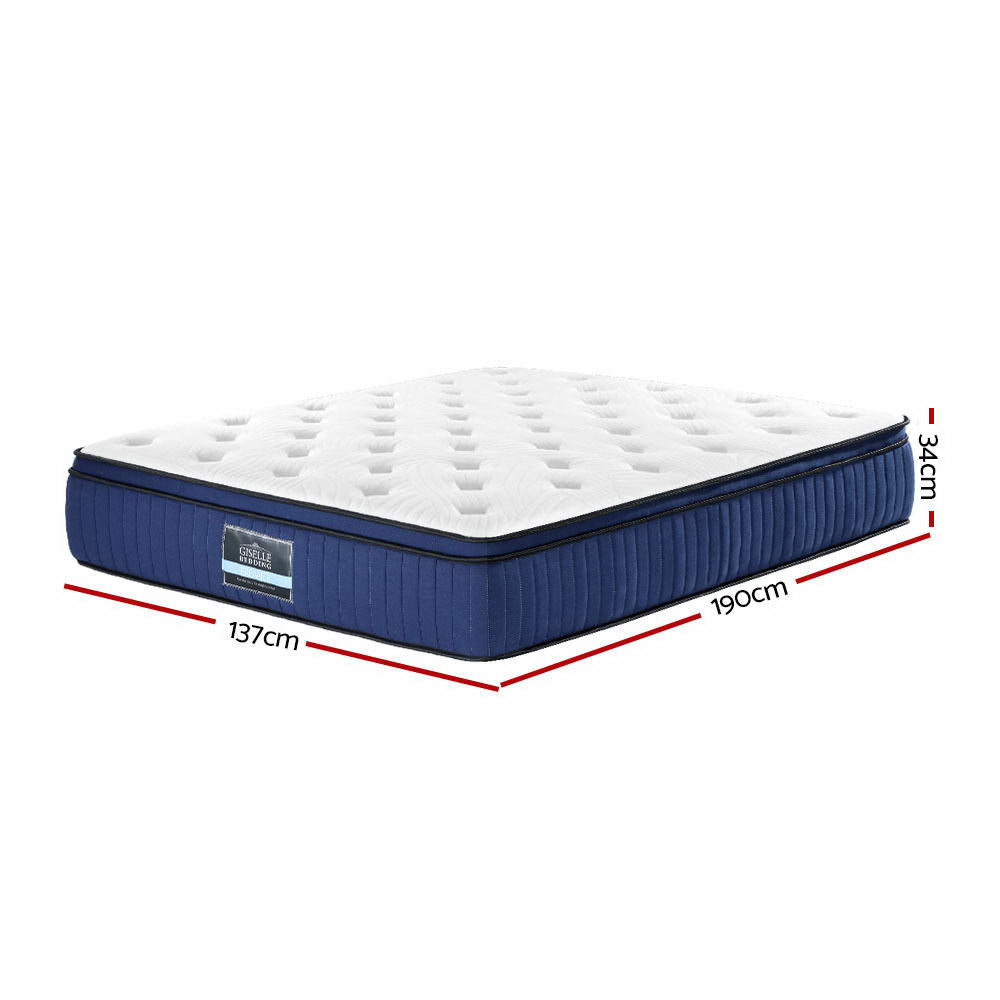 Meridian Cool Gel Memory Foam Euro Top Mattress – White – Double
