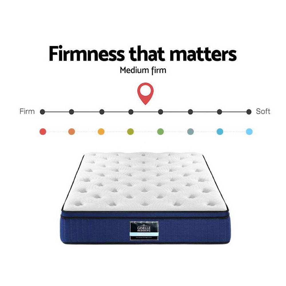 Meridian Cool Gel Memory Foam Euro Top Mattress – White – Double