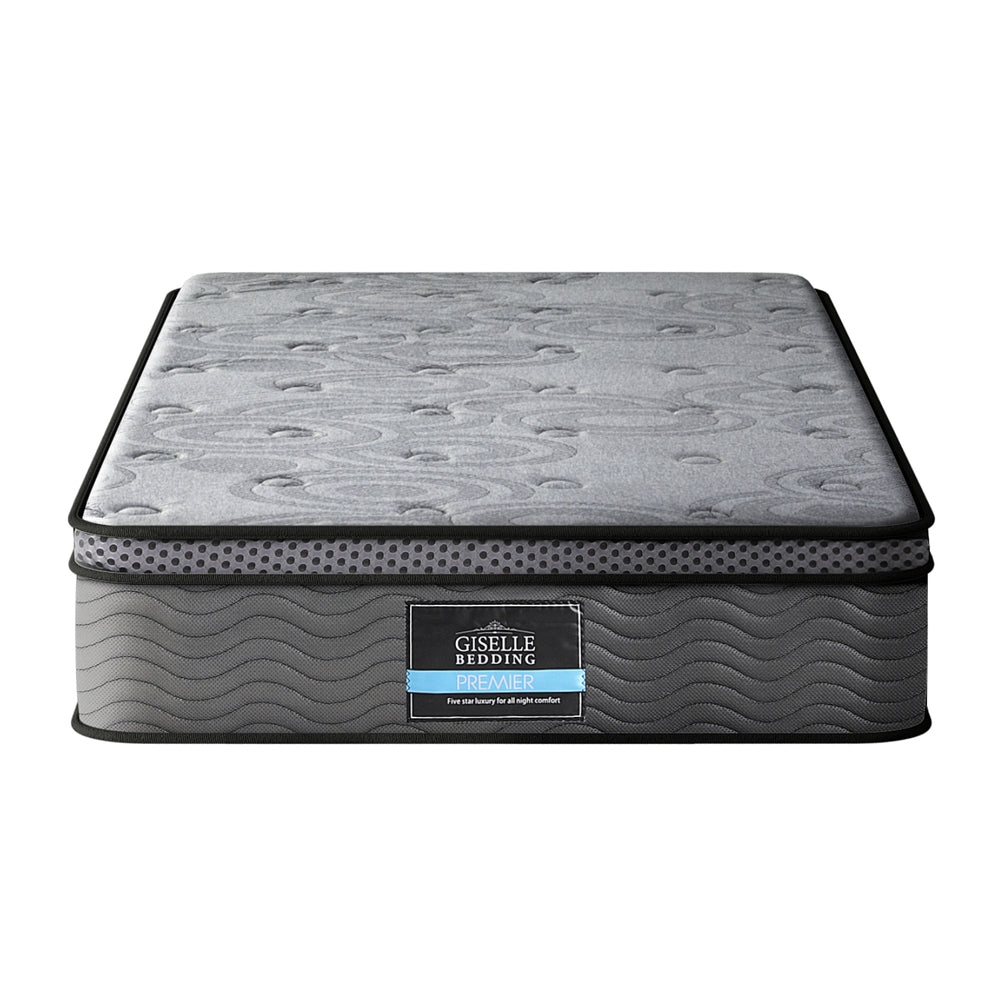 Reverie Euro Top Plush Mattress – Grey – Single