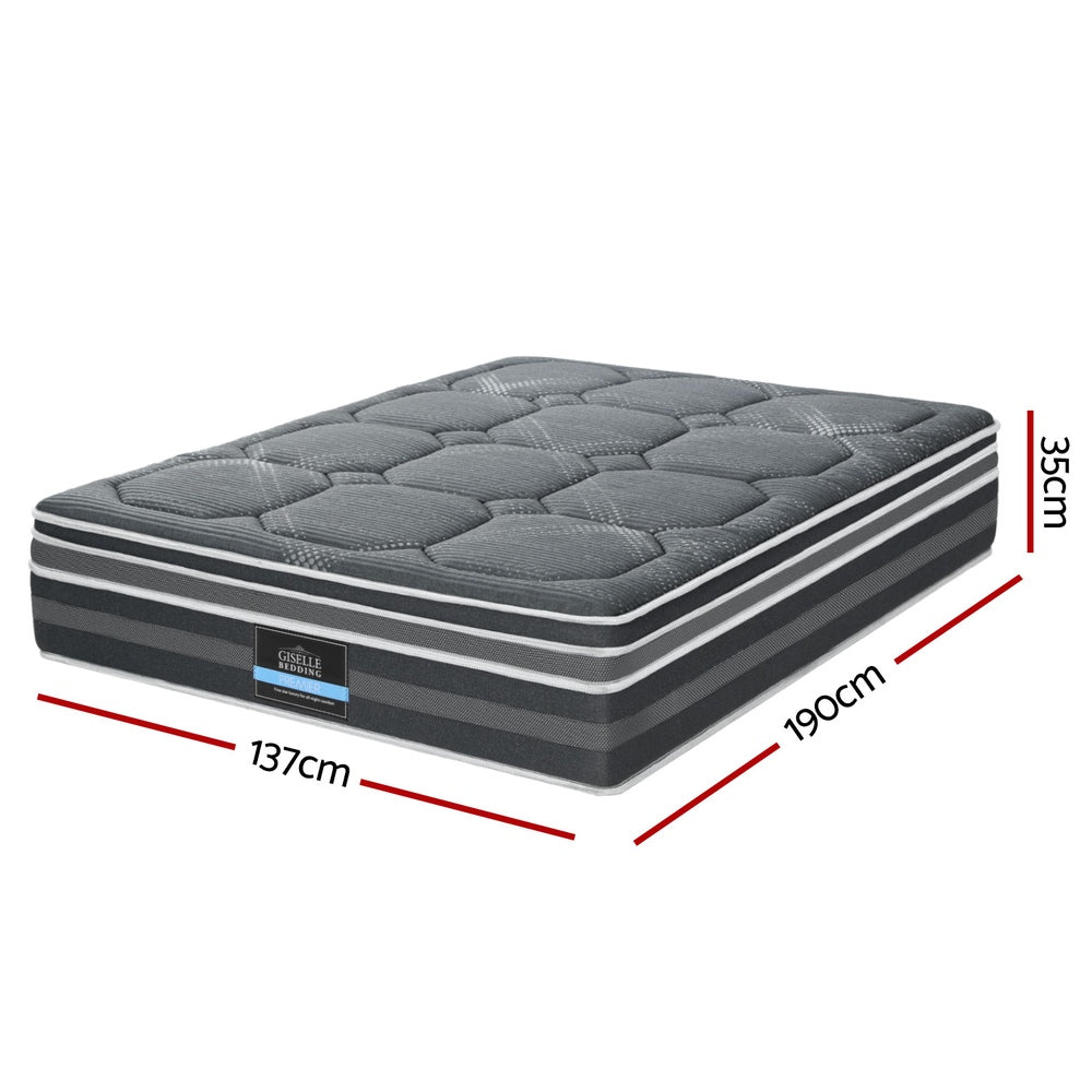 SleepCraft Euro Top Mattress – White – Double