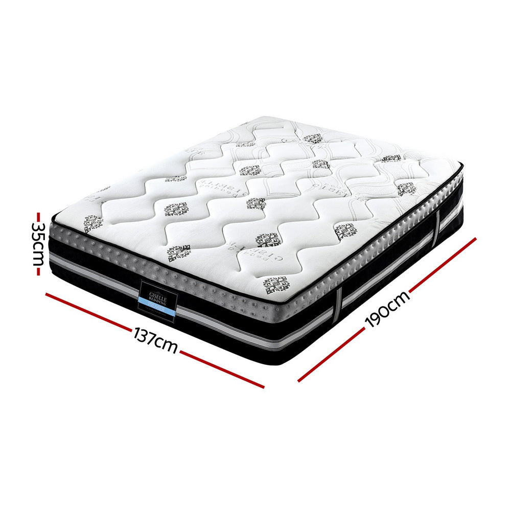 Galaxy Pocket Spring Mattress – White – Double