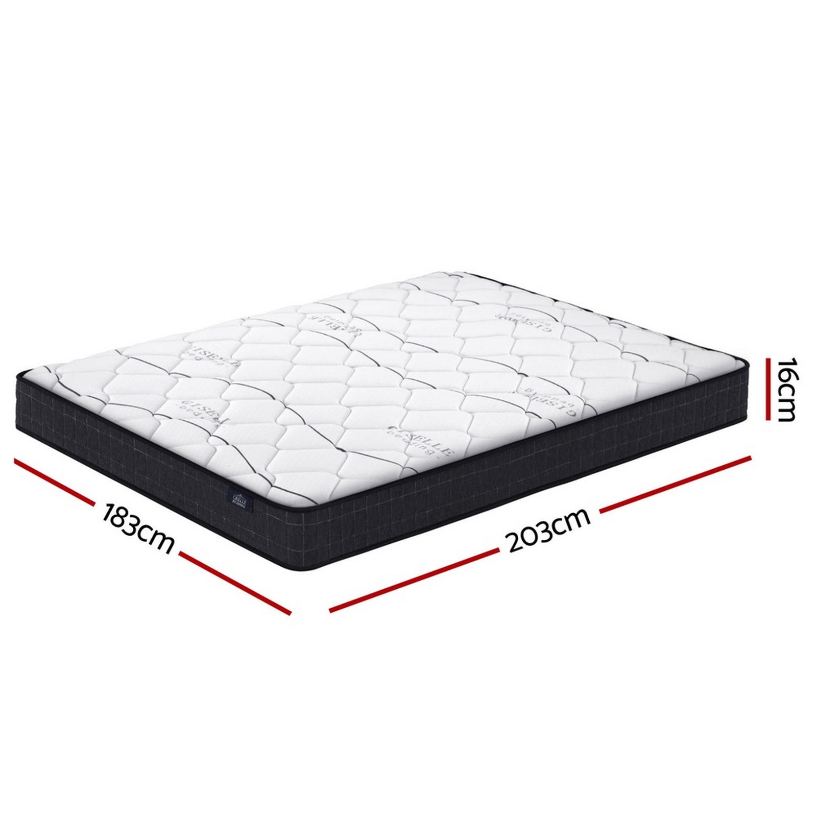 EverSleep Pocket Spring Mattress – White – King