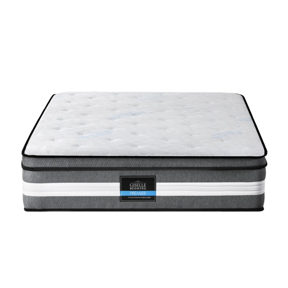 CozyNest Euro Top Mattress – White – Single