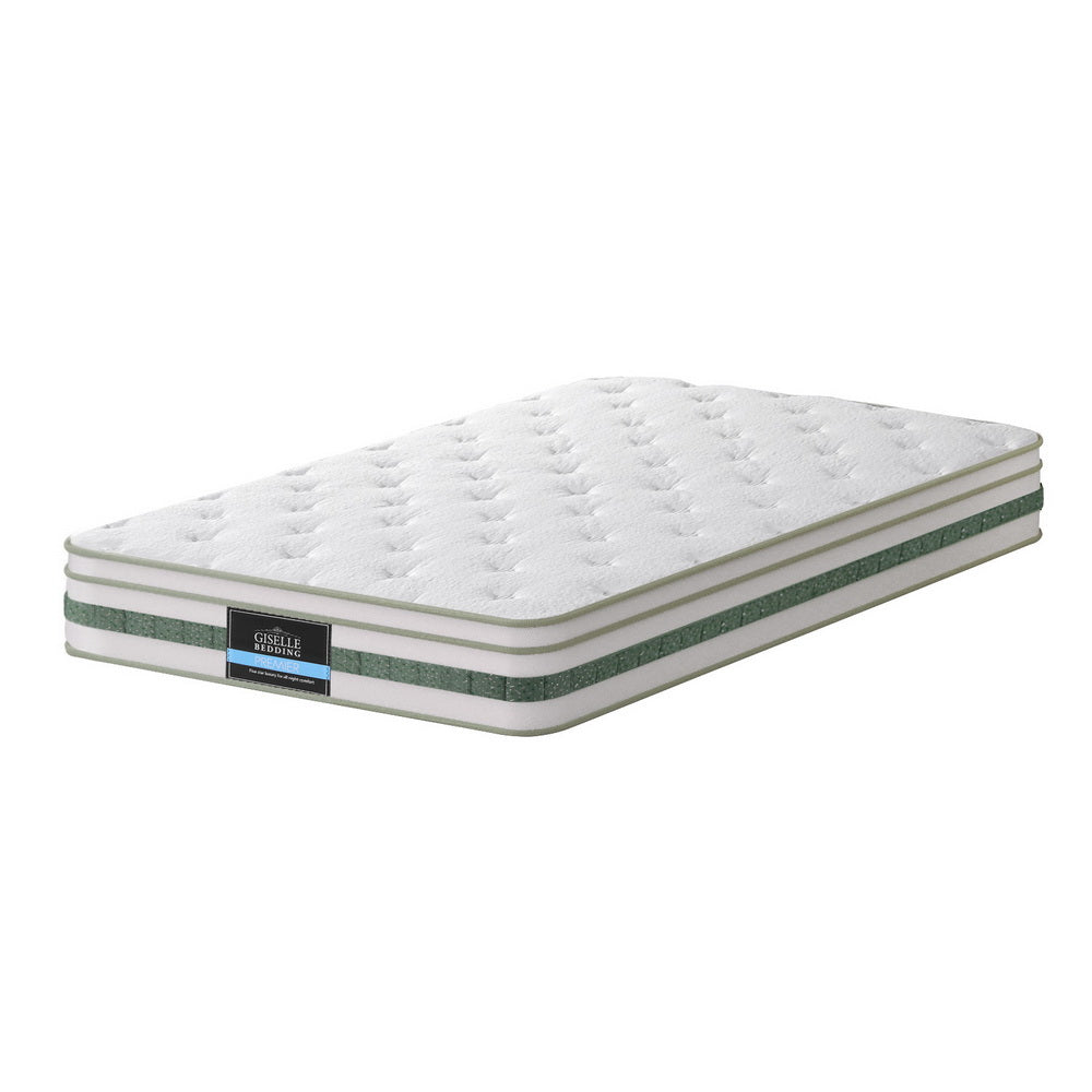 CozyNest Euro Top Mattress – White – Single