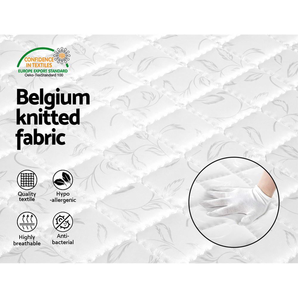 Marston Tight Top Bonnell Spring Mattress – White – Single