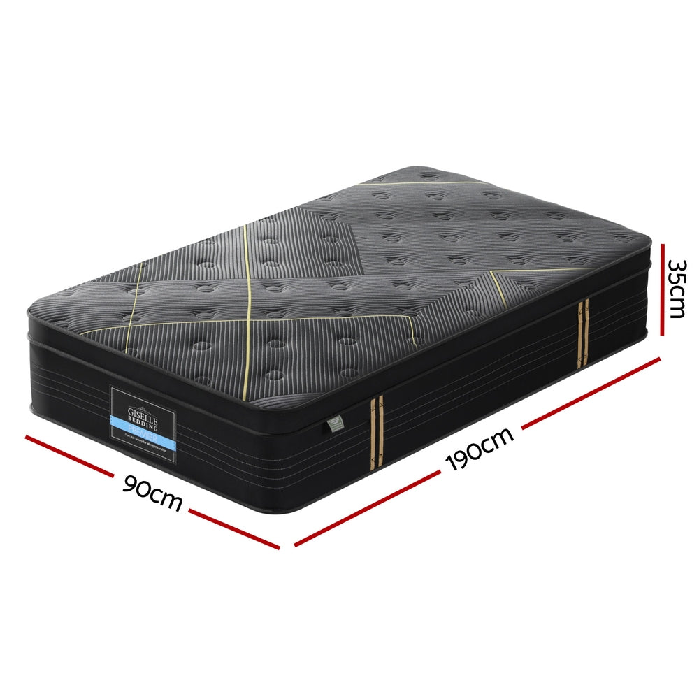 Dawn Euro Top Mattress – White – Single