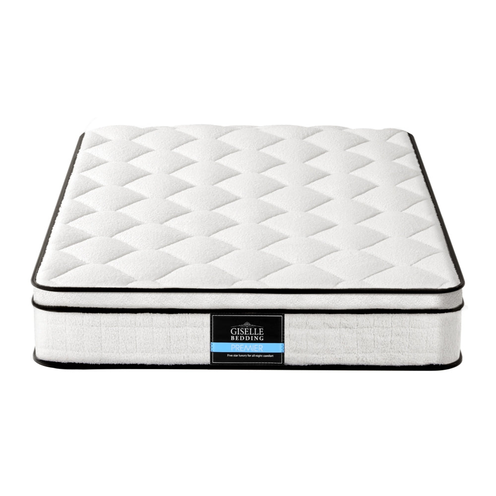Nocturne Euro Top Mattress – White – King Single