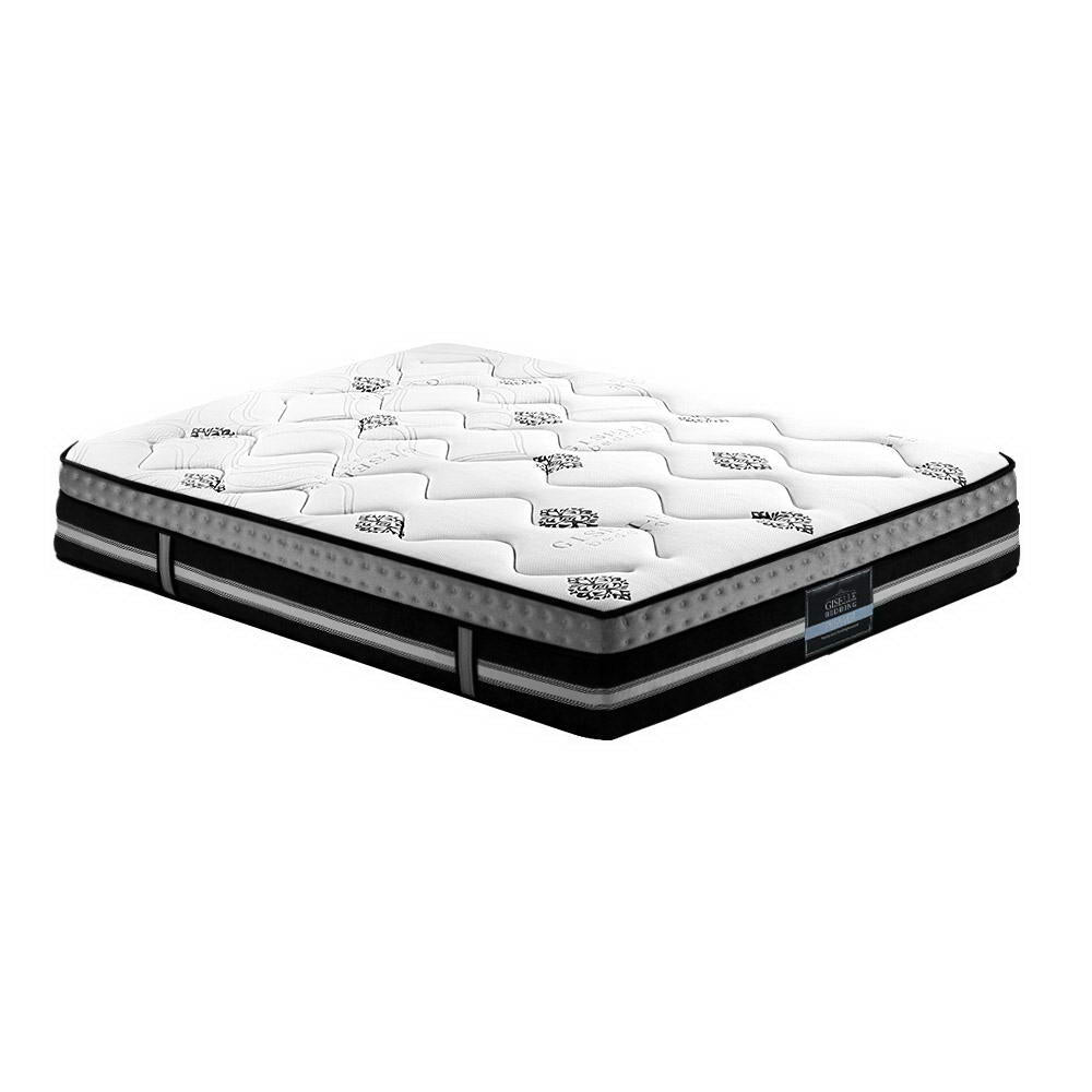 Galaxy Cool Gel Memory Foam Euro Top Mattress – White – Queen