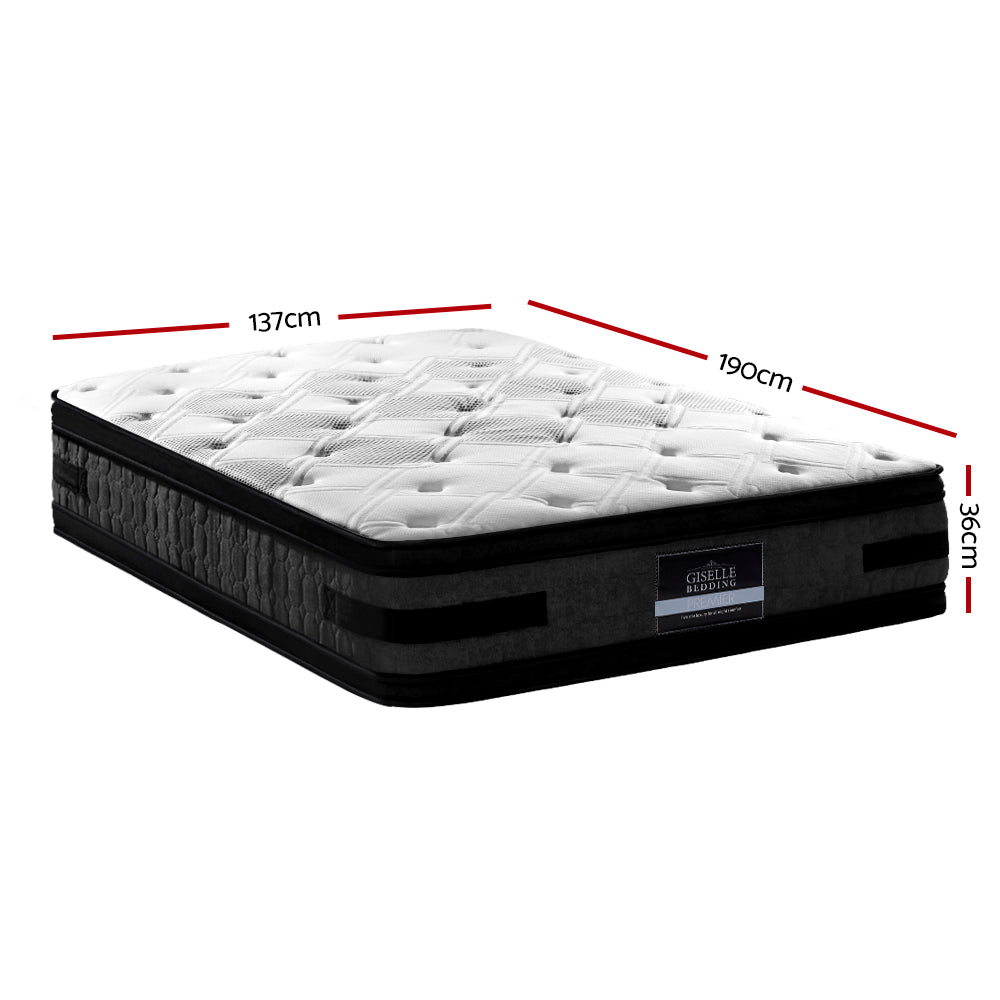 Kairo Cool Gel Memory Foam Dual-Sided Mattress – White – Double