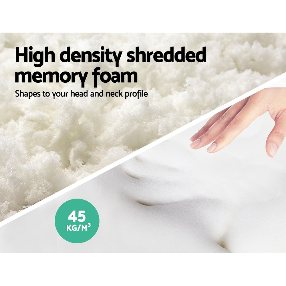 Luxara Memory Foam Pillows – White – Set of 2