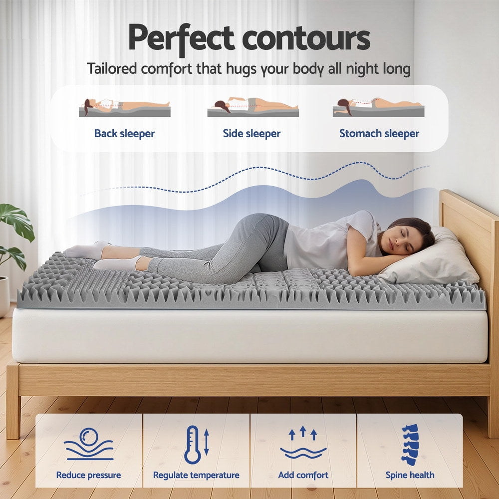 Quietude Memory Foam Mattress – Grey – King Single