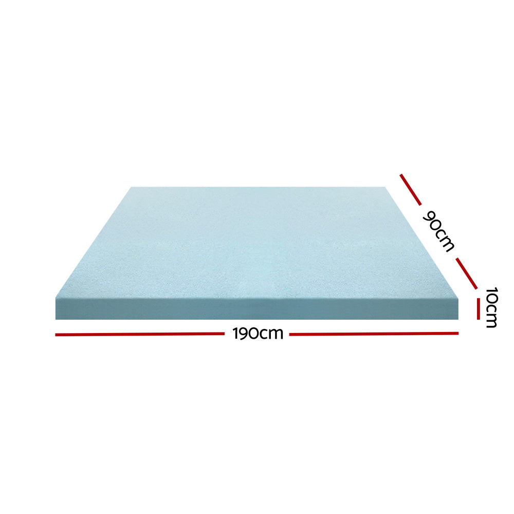 Kairo Gel Foam Mattress Topper – White – Single