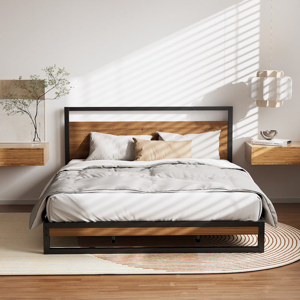 Dane Metal Bed Frame – Black – Queen