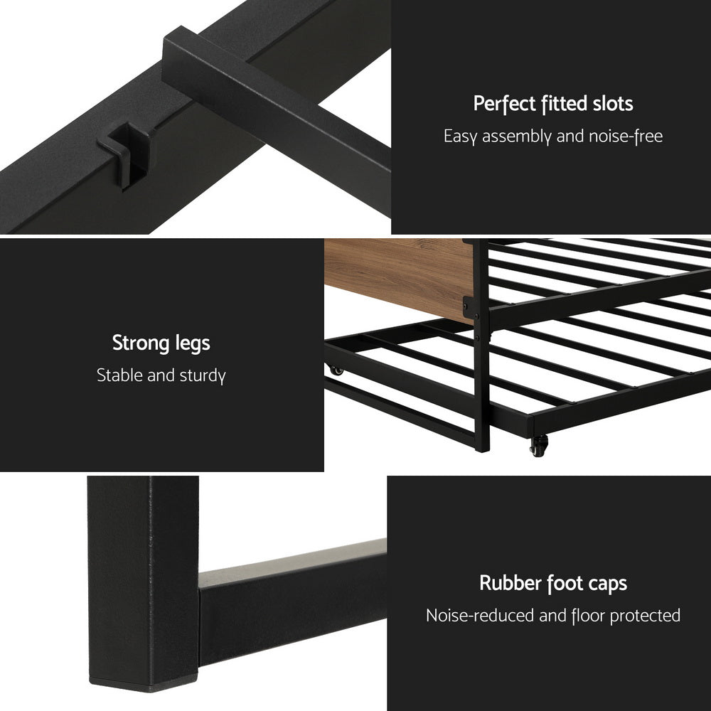 Larkin Bed Head – Black – Single