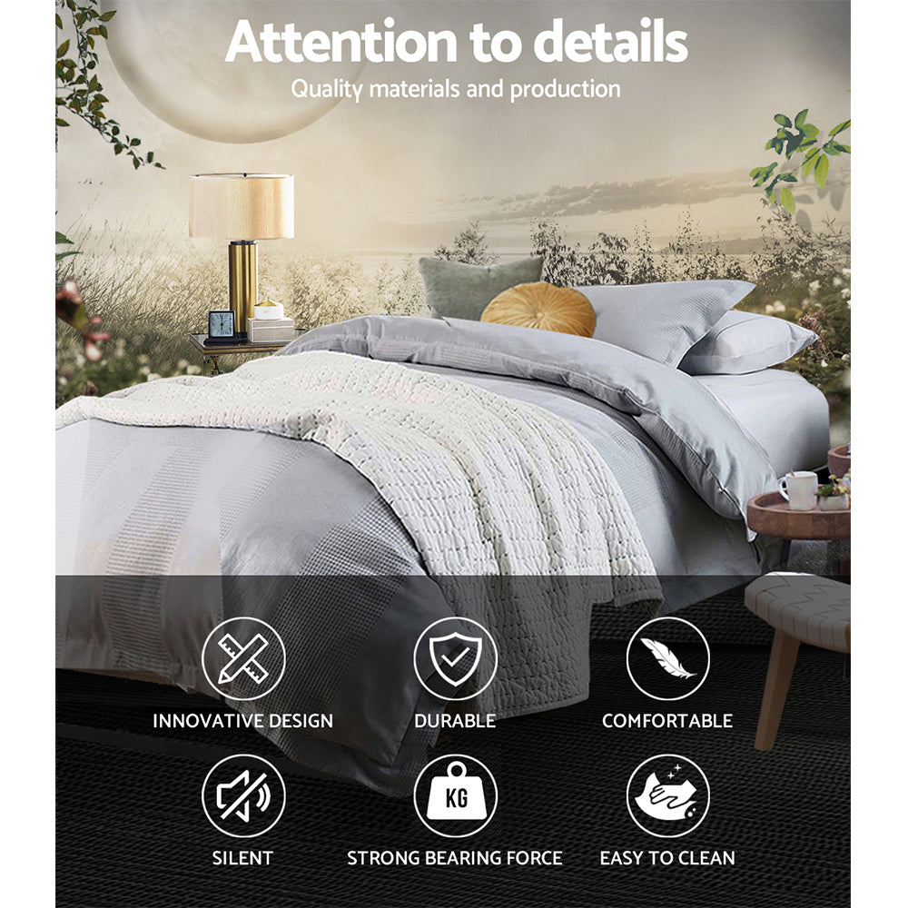 Oslo Metal Bed Frame – Black – King Single