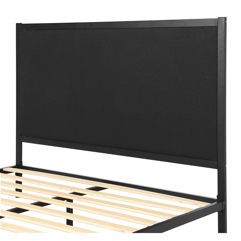 Briar Panel Bed Head – Black – Queen