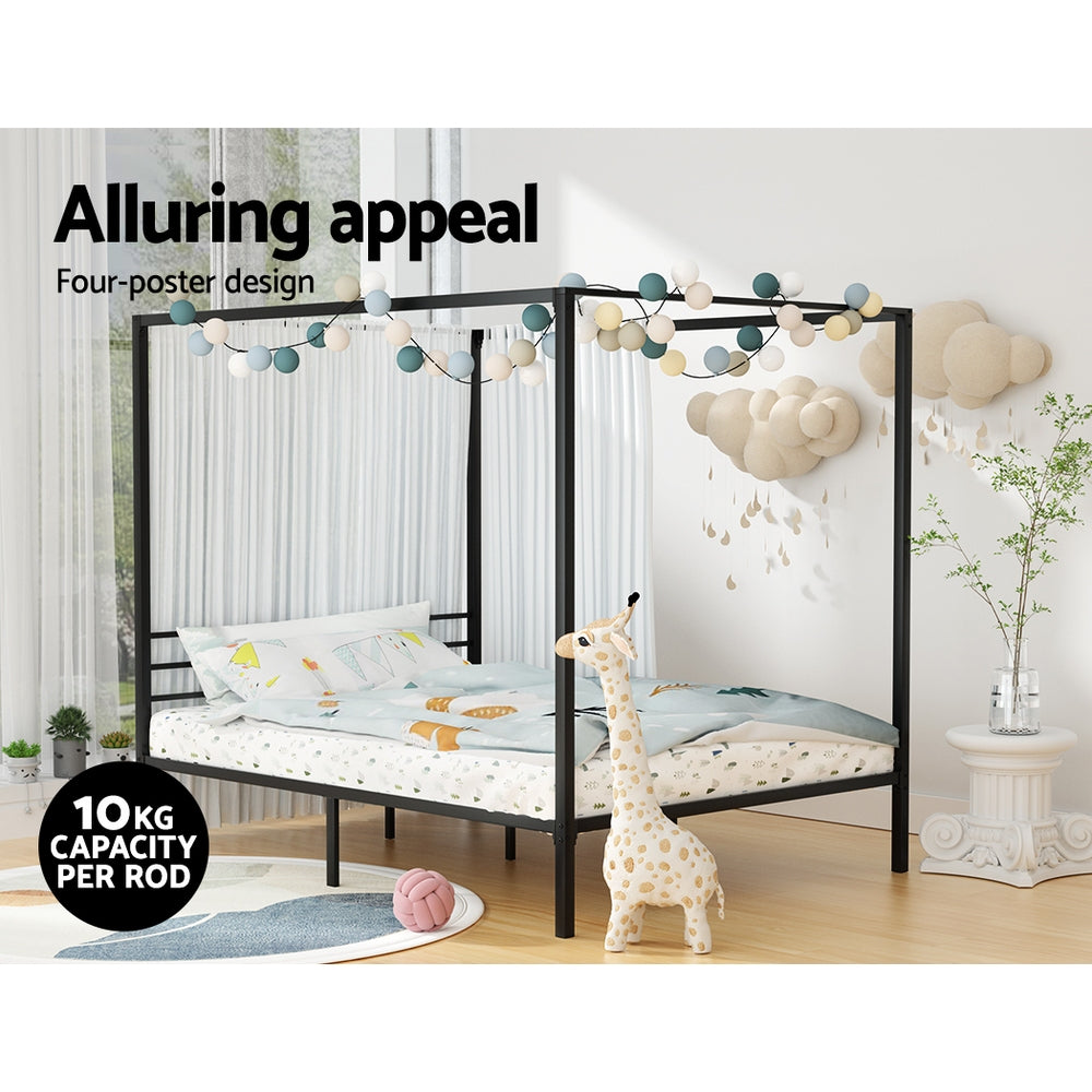 Union Bed Base – Black – Double