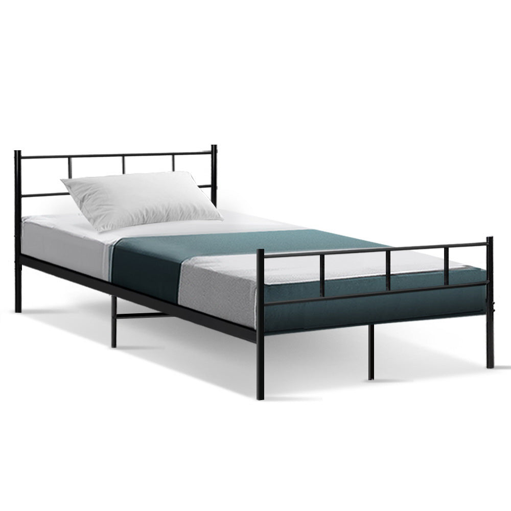 Kendall Metal Bed Frame – Black – King Single