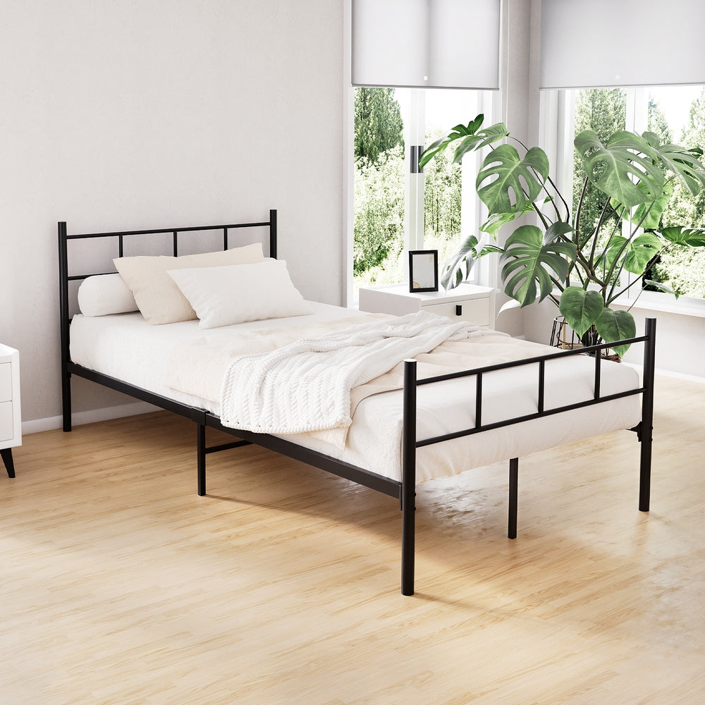 Kendall Metal Bed Frame – Black – King Single
