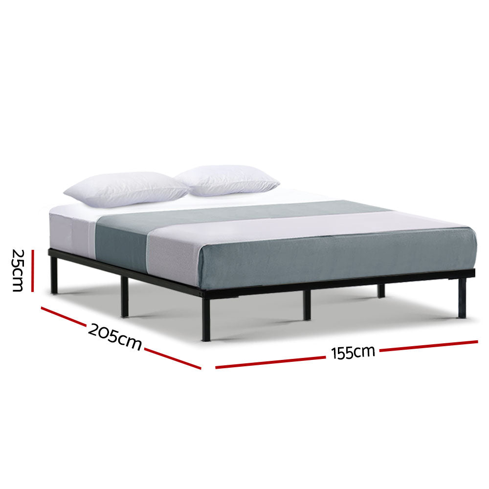 Kairo Metal Bed Frame – Black – Queen