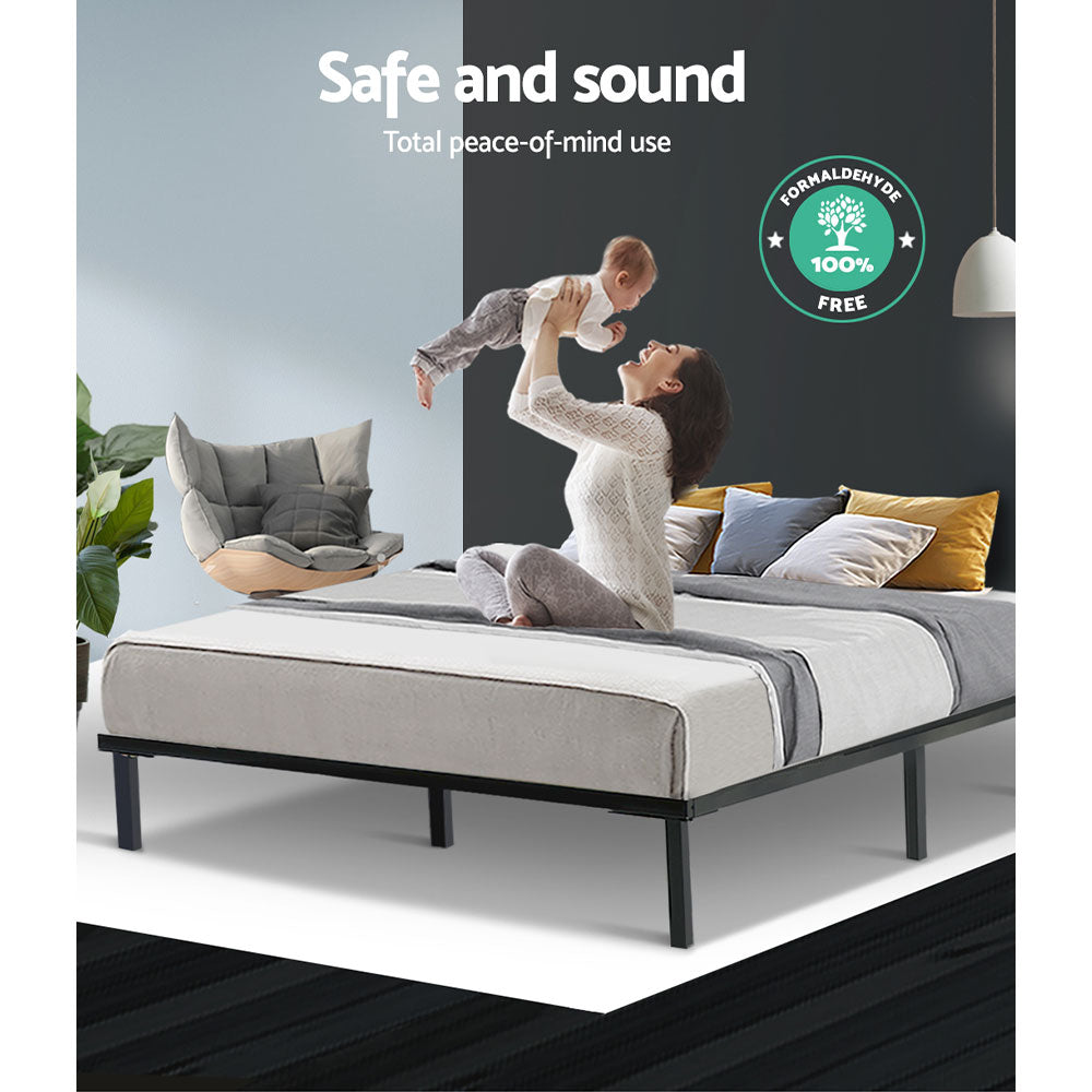 Kairo Metal Bed Frame – Black – Queen