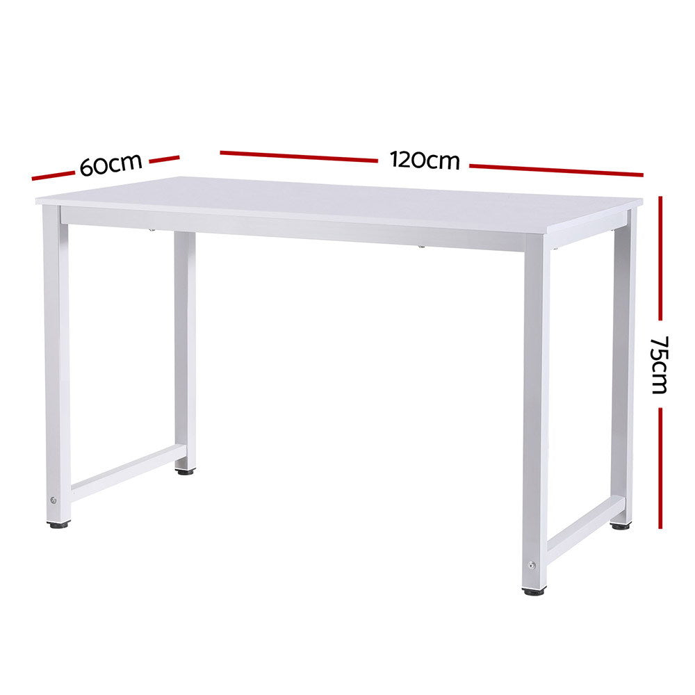 Kairo Computer Desk – White – 120 cm