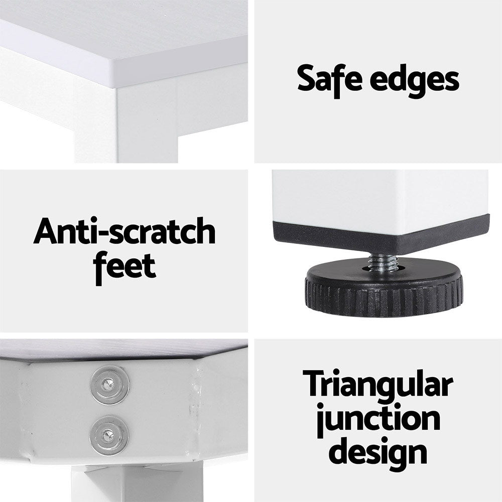 Kairo Computer Desk – White – 120 cm