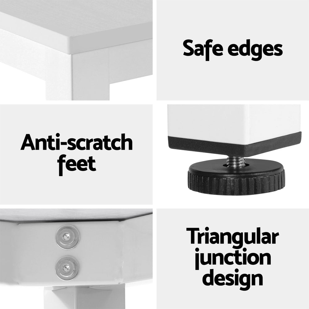 Kairo Computer Desk – White – 120 cm