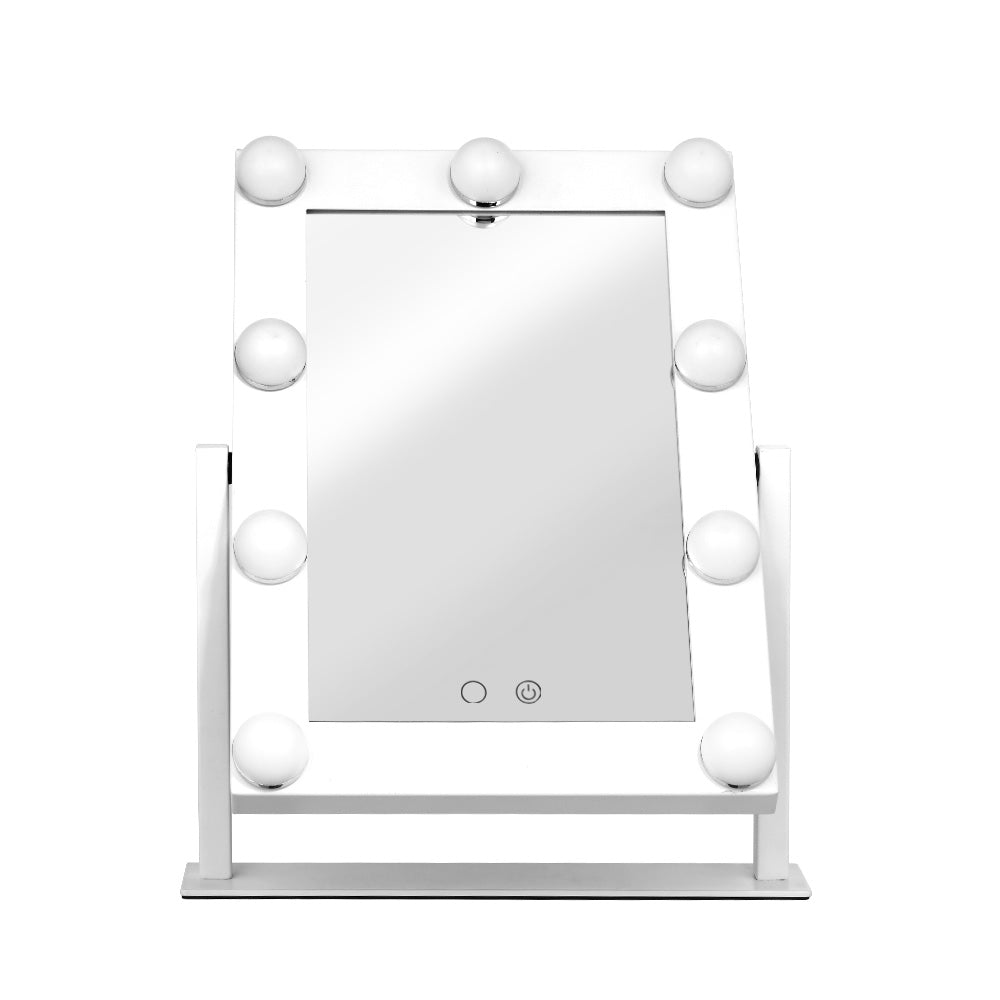 Serano Hollywood Makeup Mirror – White – LED