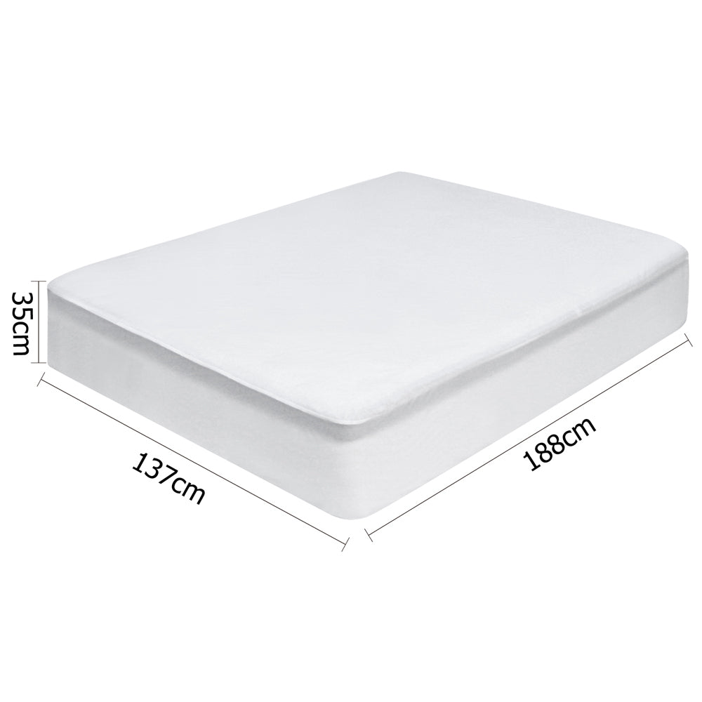 Bamboo Waterproof Mattress Protector - Double
