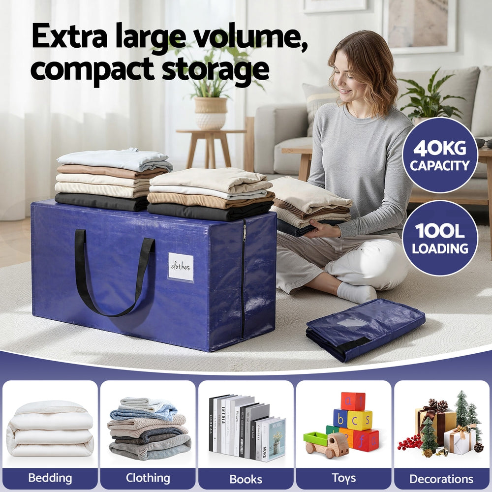 Kairo Heavy Duty Moving Bags – Blue – Set of 5