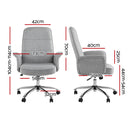 Fabric Computer Office Chair - Grey