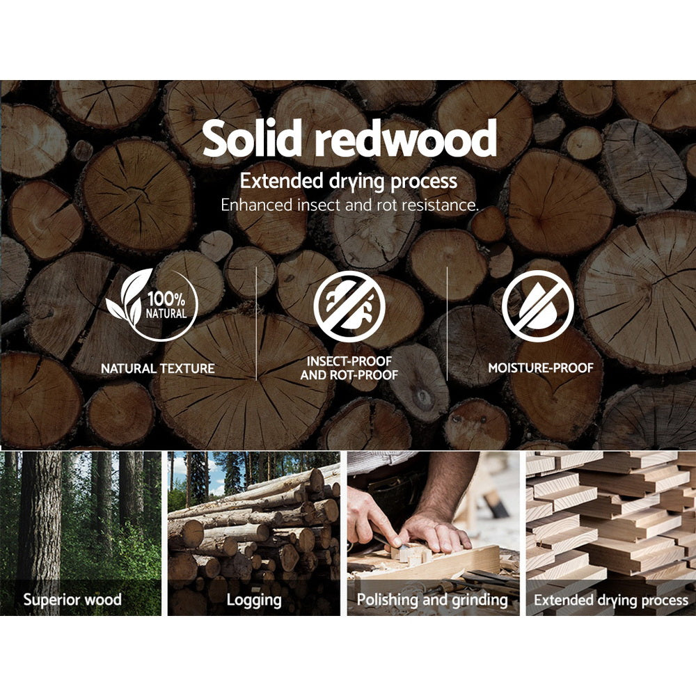 Alderon Wooden Leather Office Chair – Black