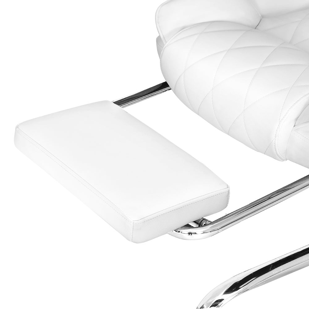 Flexi Executive Office Chair with Footrest – White – Standard