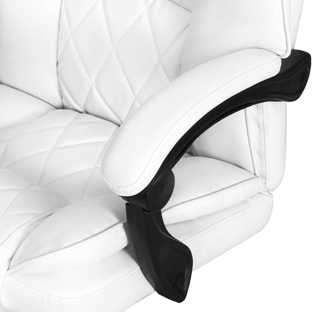 Flexi Executive Office Chair with Footrest – White – Standard
