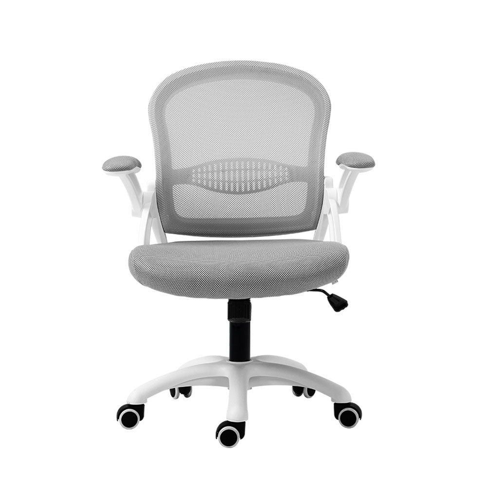 Aldeon Mid-Back Mesh Office Chair – Grey – Standard