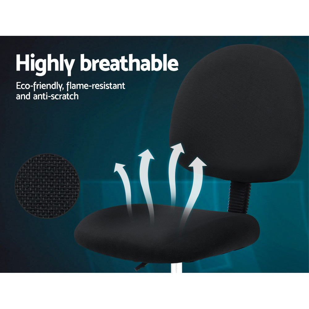 Altura Fabric Drafting Chair – Black