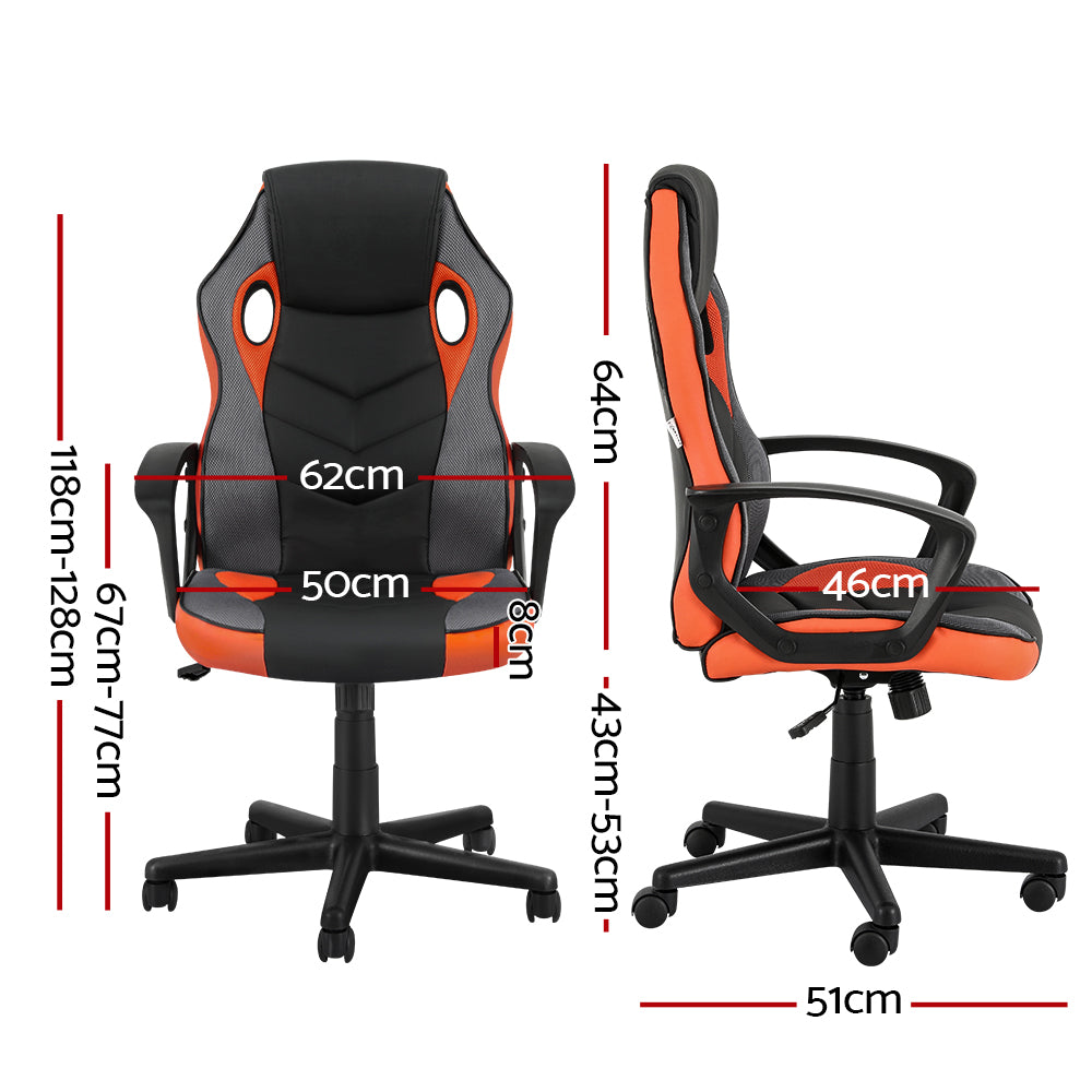 Apex High Back Gaming Chair – Orange