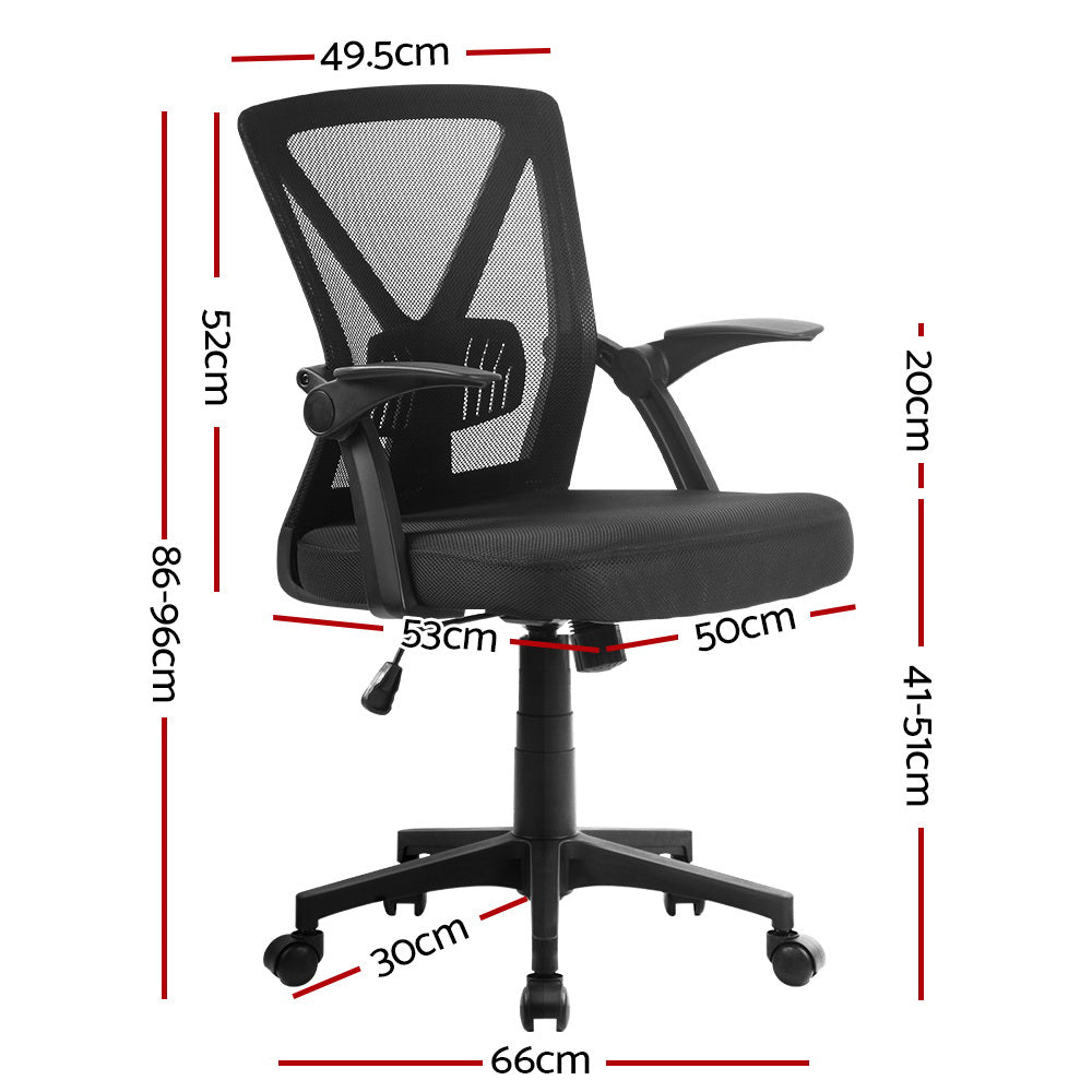Nile Mesh Office Chair – Black – Mid Back